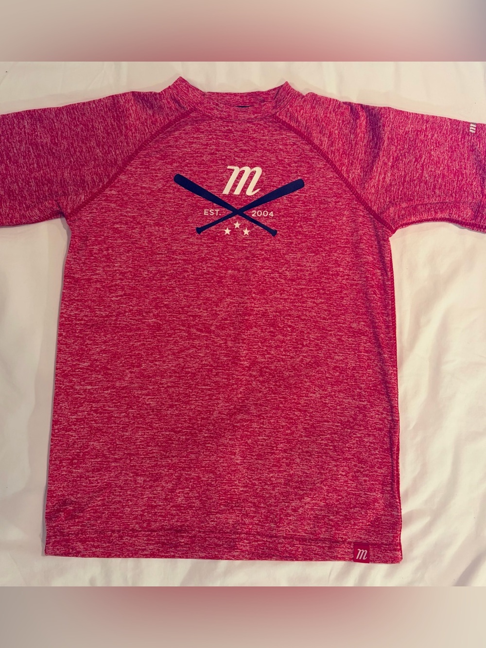 Marucci Baseball Dri-fit Red Tee Sz Youth S EUC